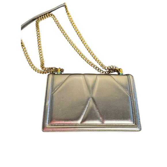 Dolce & Gabbana NIB Medium Devotion Shoulder Bag in Silver - Picture 3 of 16